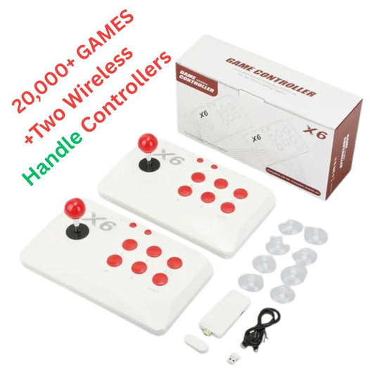 Krown™ 20,000+ Games, 23 Emulators, 4K HDMI, Dual 2.4G Wireless Controllers, 64GB