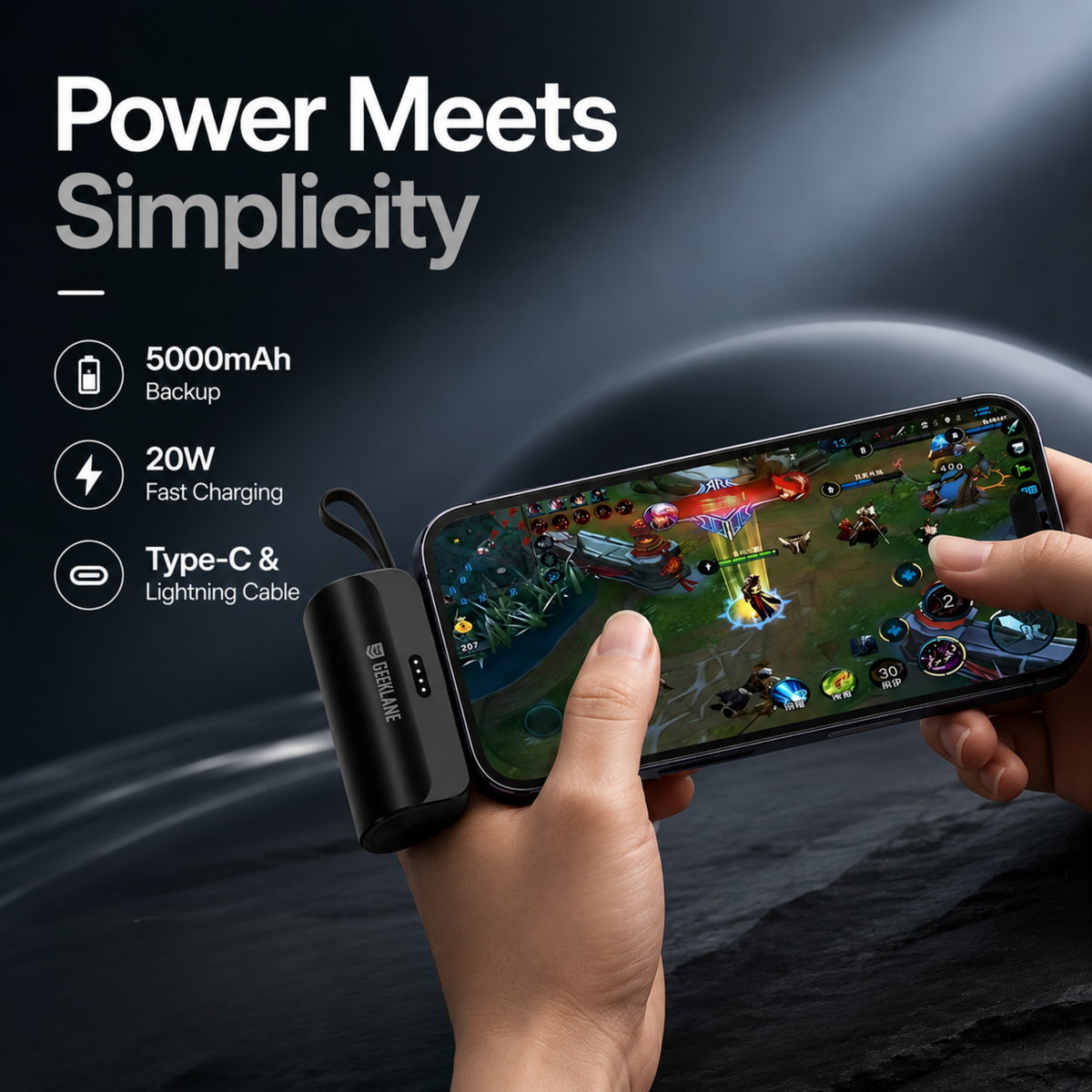 Pocky: Mini 5000 mAh Pocket Power Bank