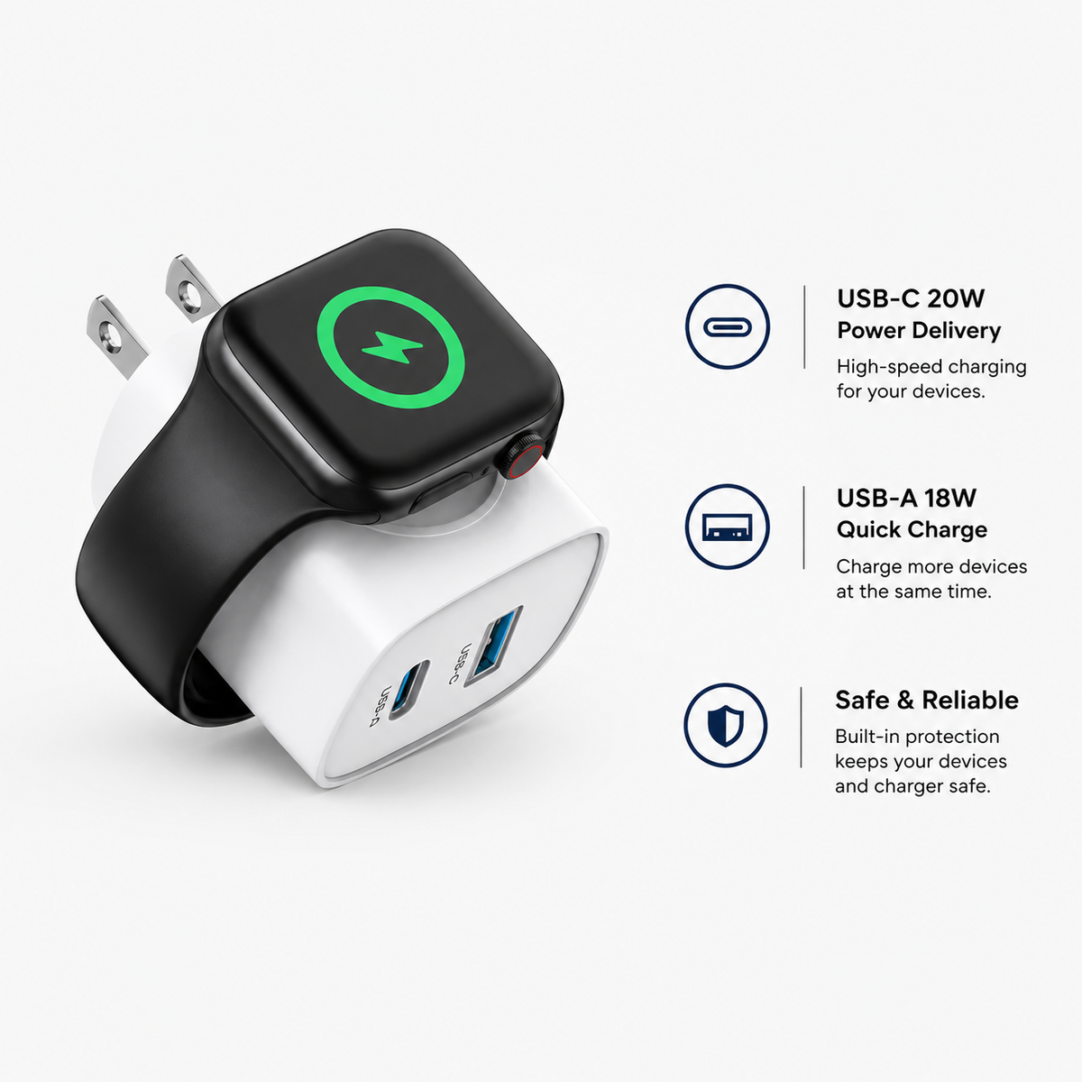 PowerSnap 3 in 1 - Magnetic Fast Charge Hub